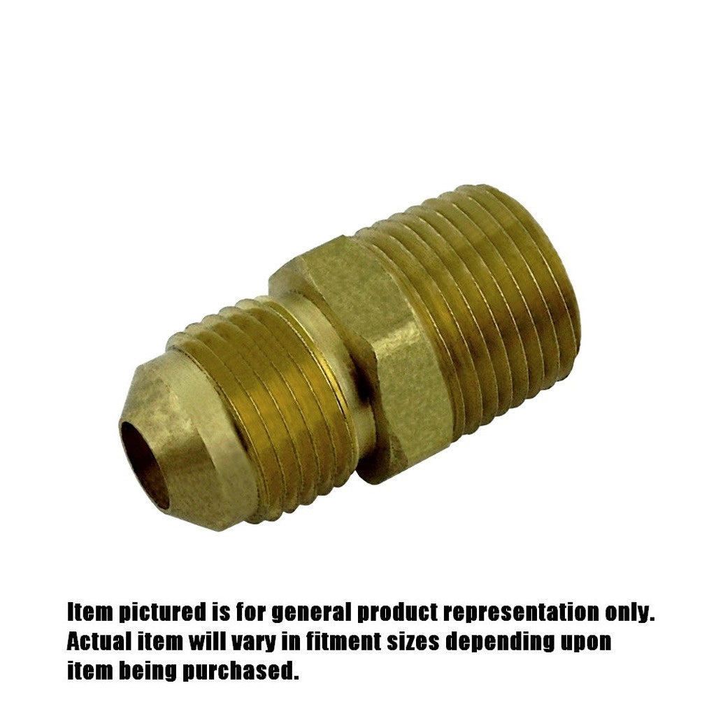 Half Union, 1/2" Male Flare x 1/2" Male Pipe Thread, Brass