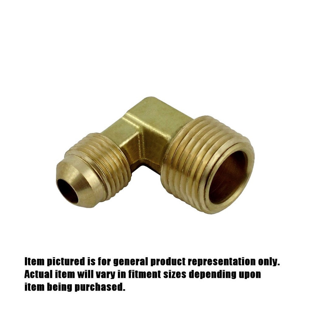 90° Elbow, 1/2" Male Flare x 3/4" Male Pipe Thread Brass