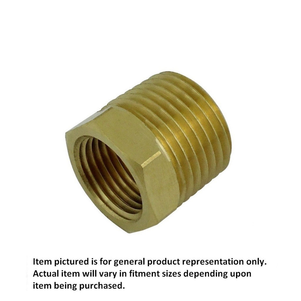 Bushing, 3/4" Male Pipe Thread x 1/2" Female Pipe Thread, Brass