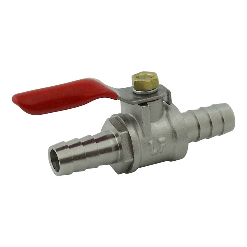 Ball Valve-Lead Free, 3/8" B x 3/8" B Plated Brass