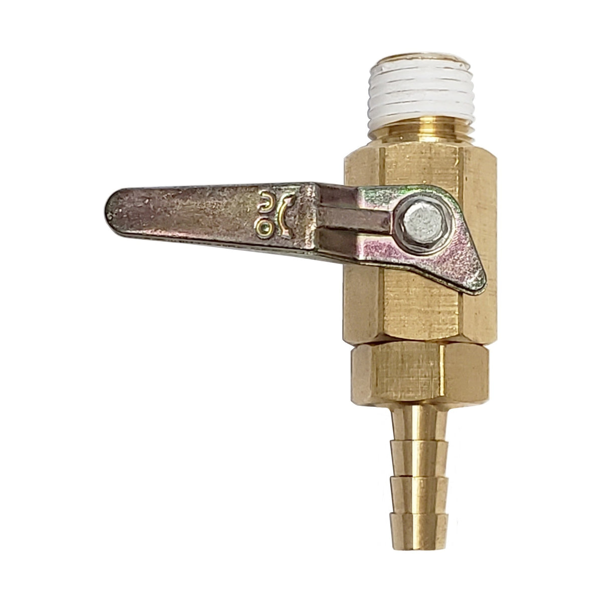 Taprite Shutoff Valve, 1/4 NPT" x 1/4" Barb with Check Valve