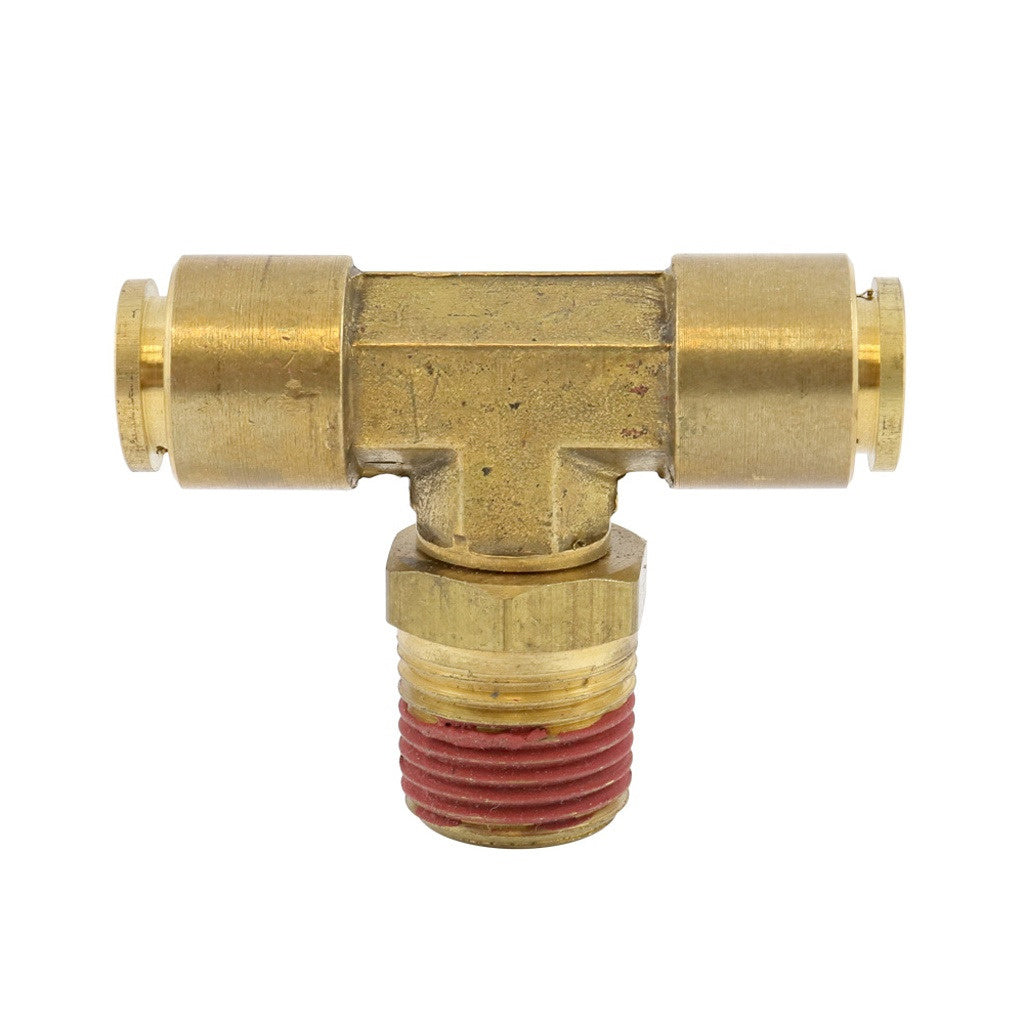 Swivel Tee, 1/2"MPT X 1/2"OD(2)-Push-In (Brass)