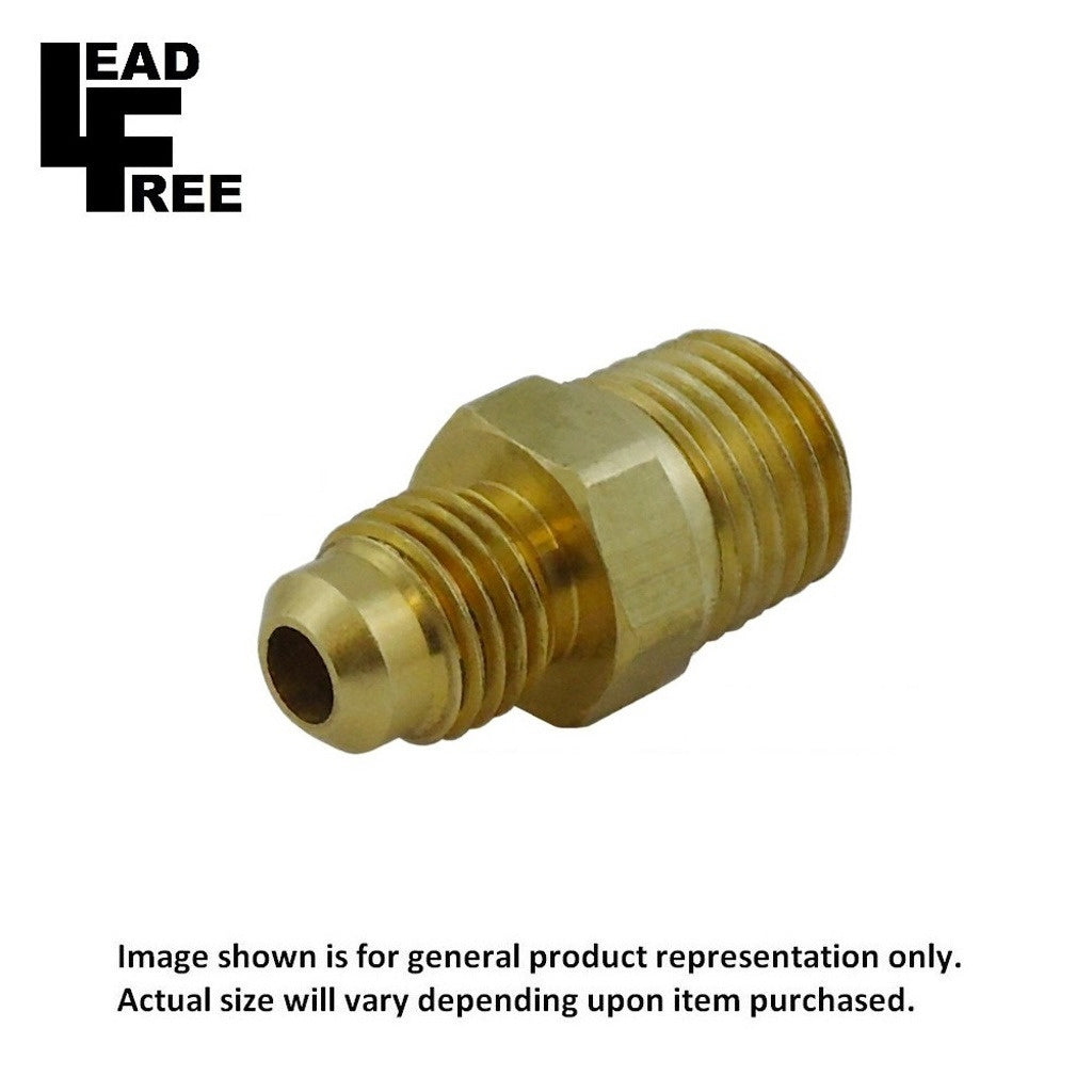 Adapter, 3/8" Male Flare x 3/8" Male Pipe Thread Lead Free Brass