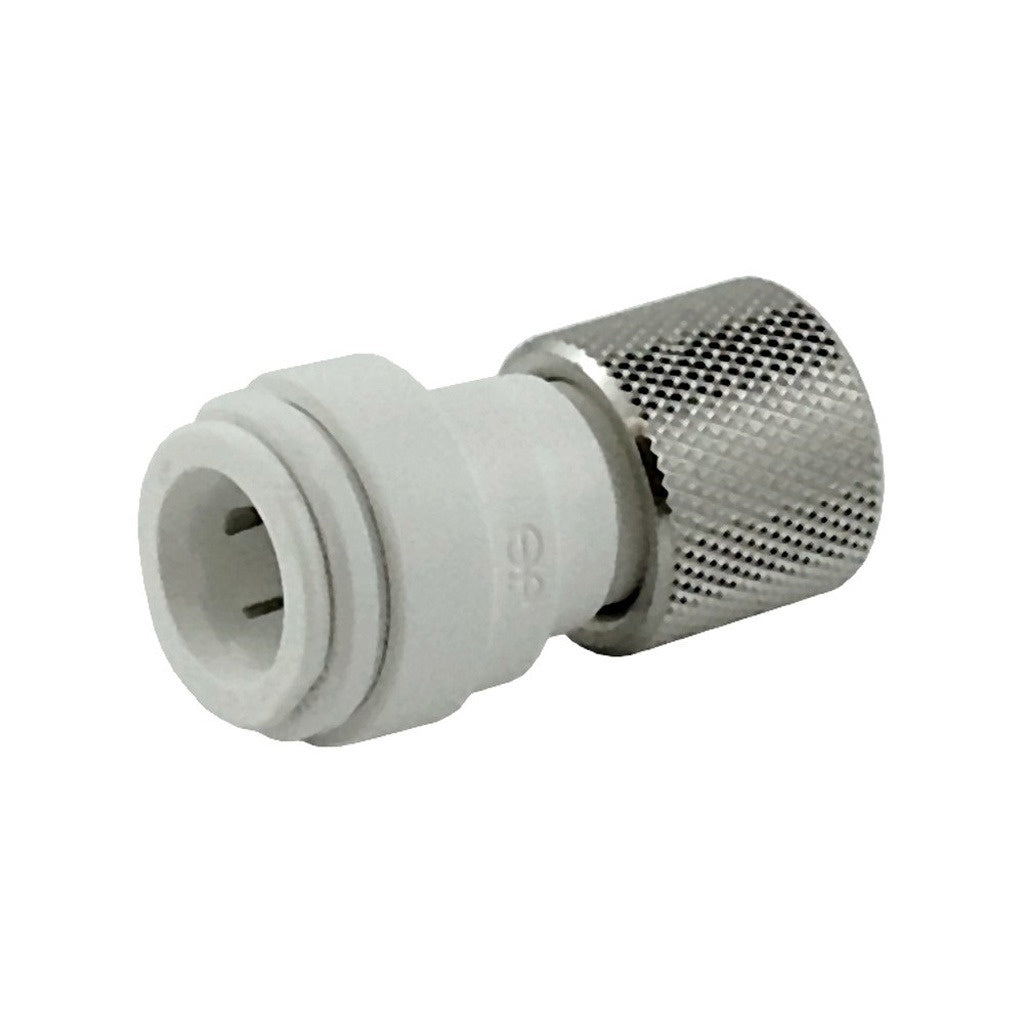John Guest Push-In Compression Adapter, 3/8" C x 3/8" OD