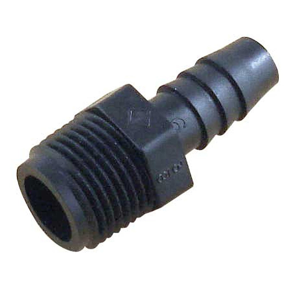 Hose Stem, 1/2" Male Pipe Thread x 3/8" B Poly