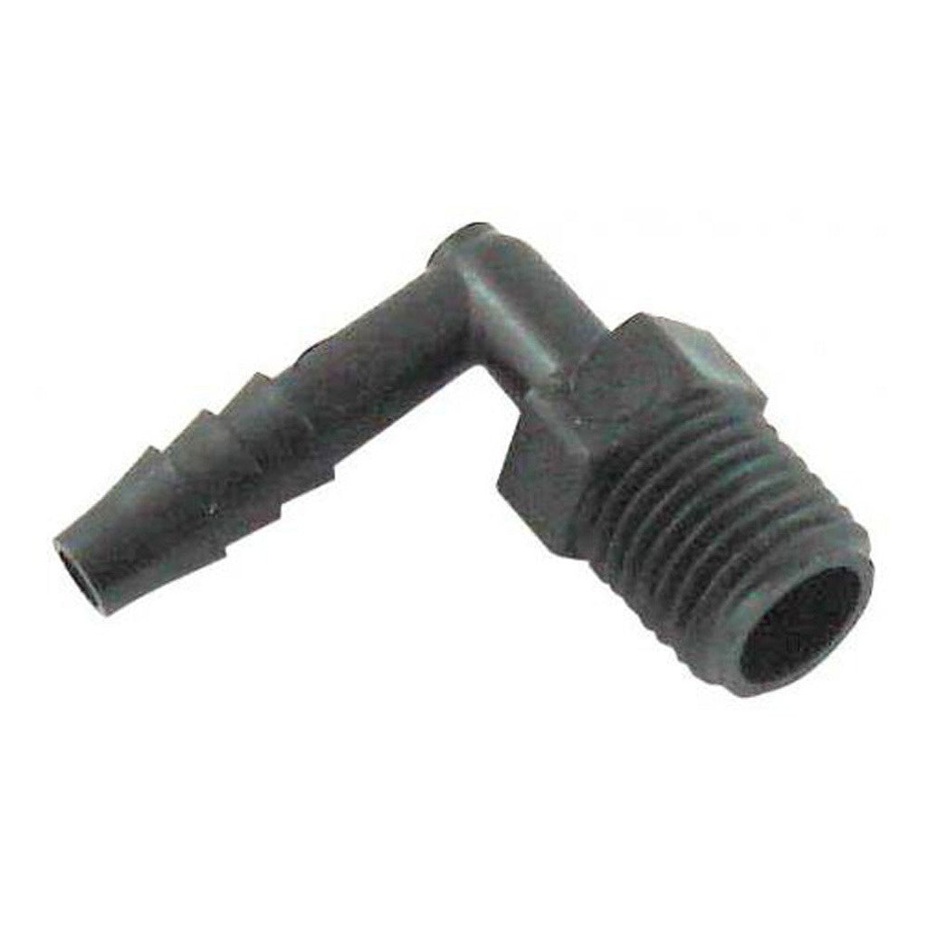 90° Elbow, 3/4" Male Pipe Thread x 1/2" B Poly