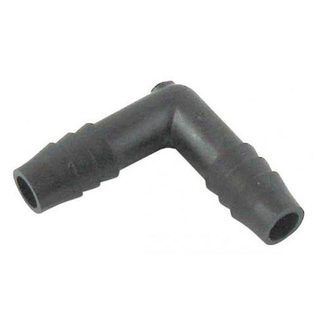 90° Elbow, 1" B x 1" B Poly Nylon Plastic Barbed Fittings