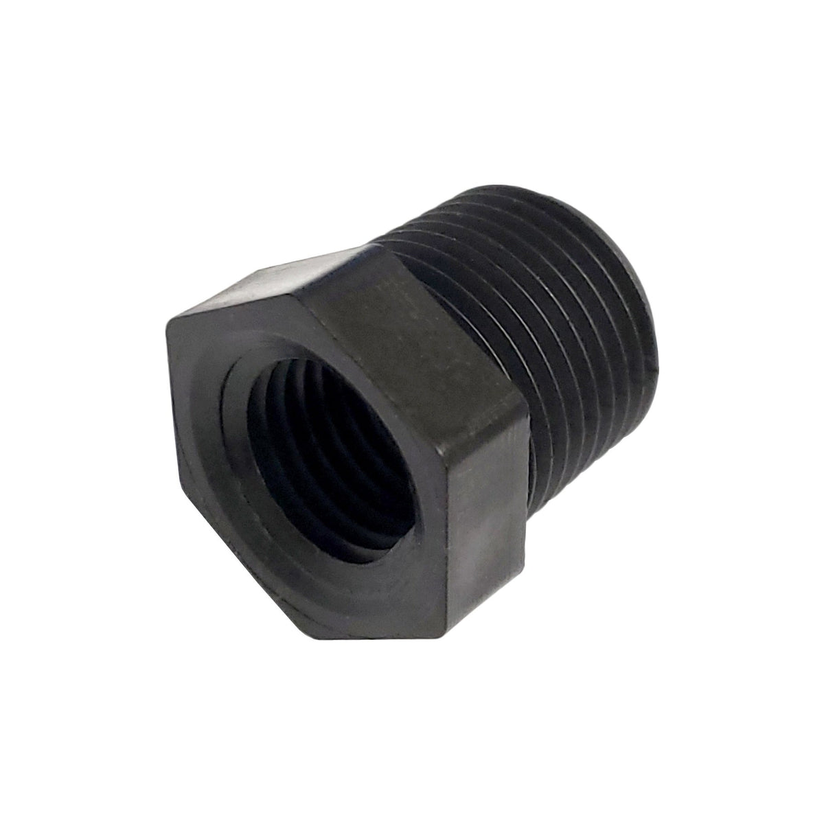 Bushing, 3/8" Male Pipe Thread x 1/4" Female Pipe Thread, Poly