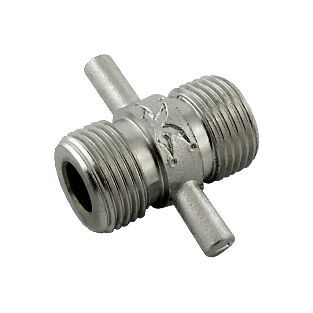 Krome Dispense Winged Duplex Beer Keg Line Cleaning Coupler, 5/8" BSP, Stainless Steel