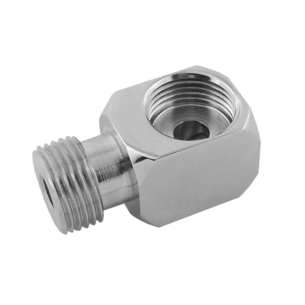 Krome Dispense Keg Coupler 90° Elbow Adapter, Stainless Steel