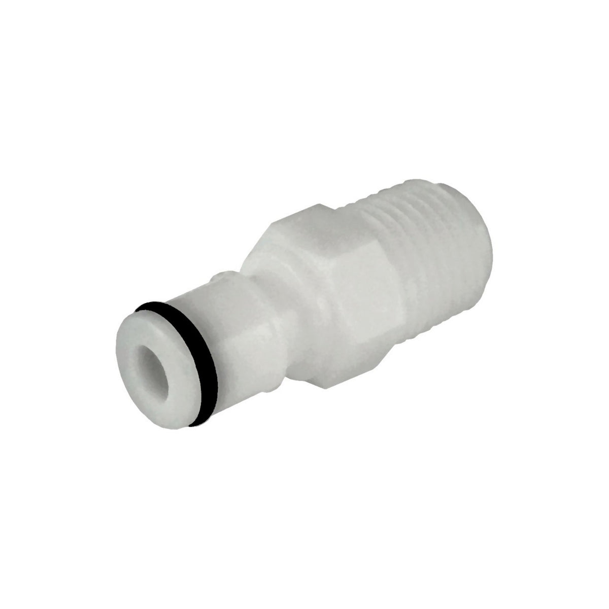 Male Quick Disconnect, 1/4" Male Pipe Thread, No Shutoff, APC Series