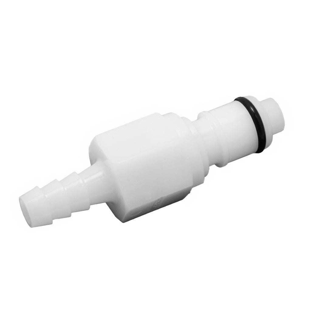 Male Quick Disconnect, 1/4" Barb with Shutoff, APC Series