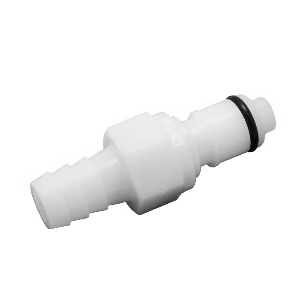 Male Quick Disconnect, 3/8" Barb with Shutoff, APC Series