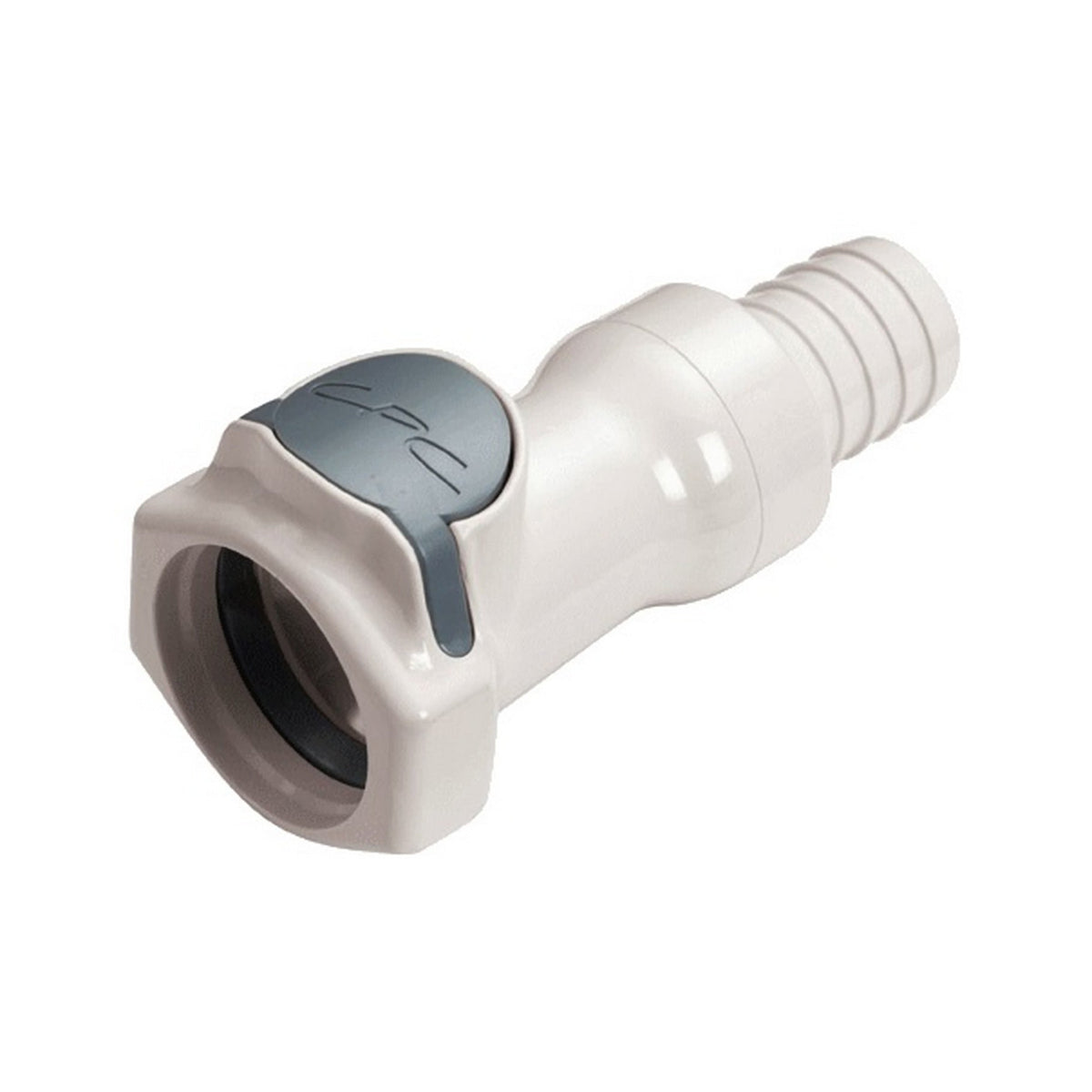 Female Quick Disconnect, 1/2" Barb with Shutoff, HFC35 Series Polysulfone
