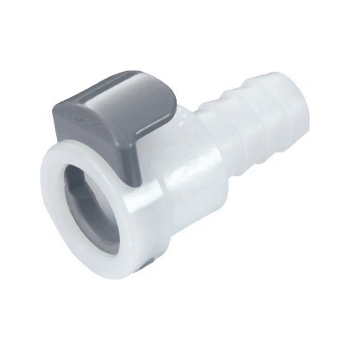 Female Quick Disconnect, 3/8" Barb, No Shutoff, APC Series