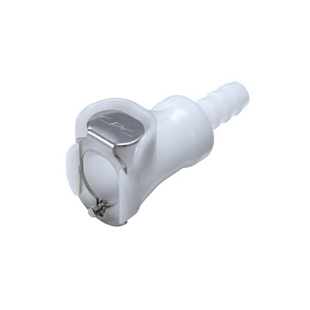 Female Quick Disconnect, 1/4" Barb with Shutoff, PLC Series