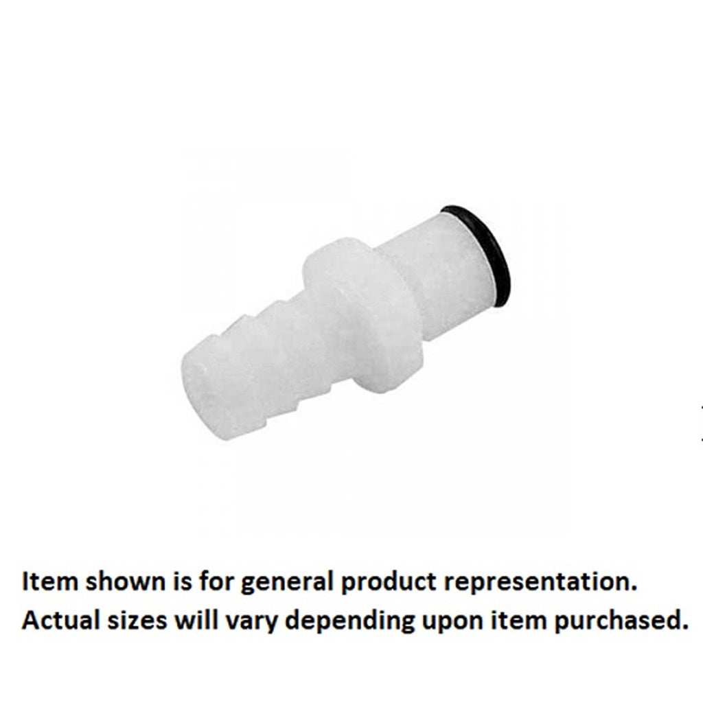 Male Quick Disconnect, 1/4" Barb, No Shutoff, APC Series