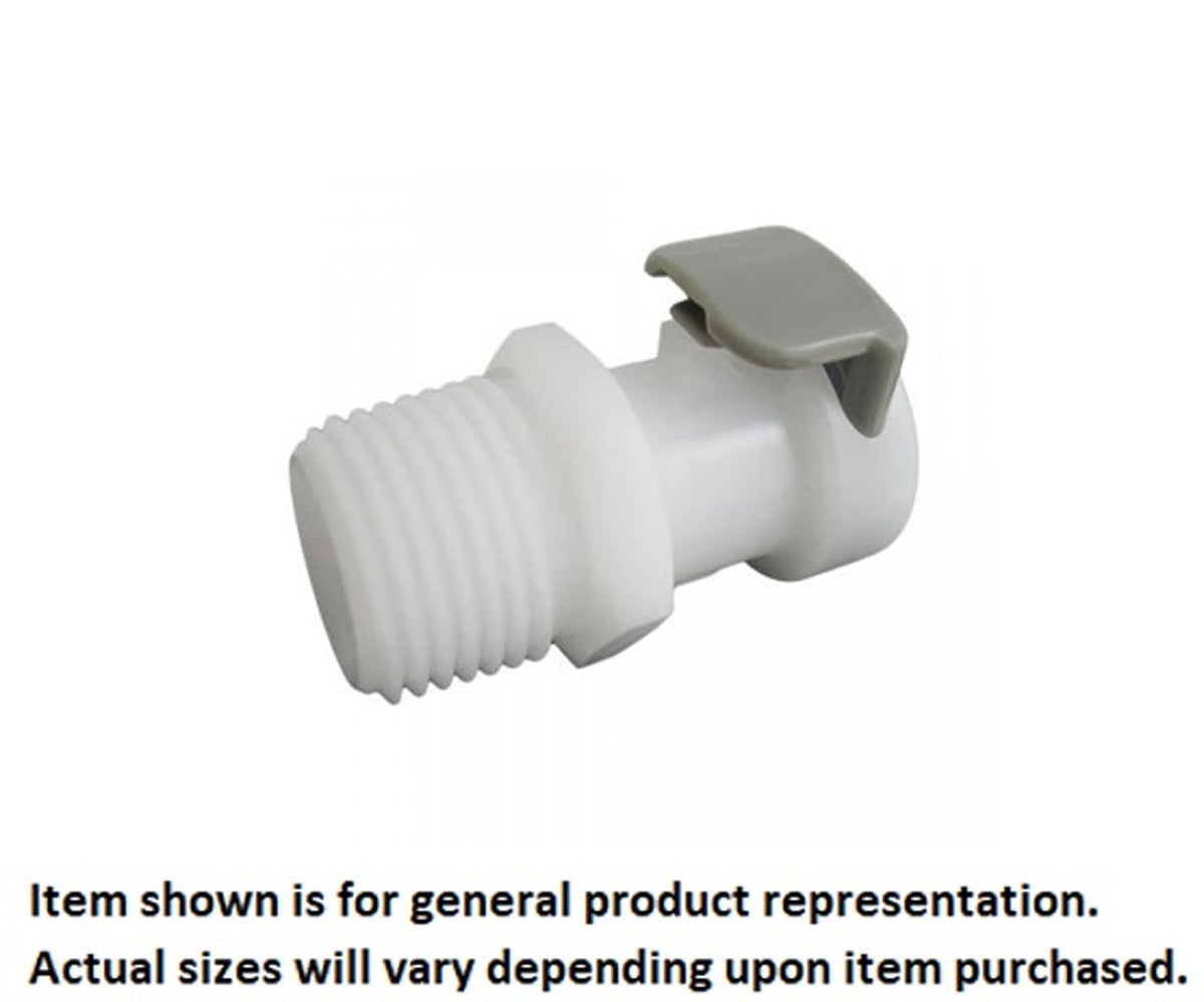 Female Quick Disconnect, 3/8" Male Pipe Thread with Shutoff, APC Series