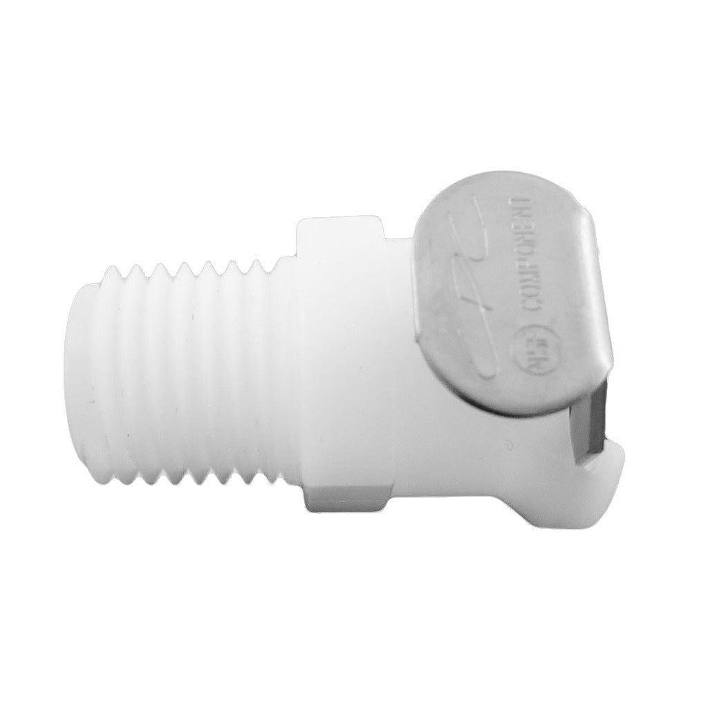 Female Quick Disconnect, 1/4" Male Pipe Thread, No Shutoff, PLC Series