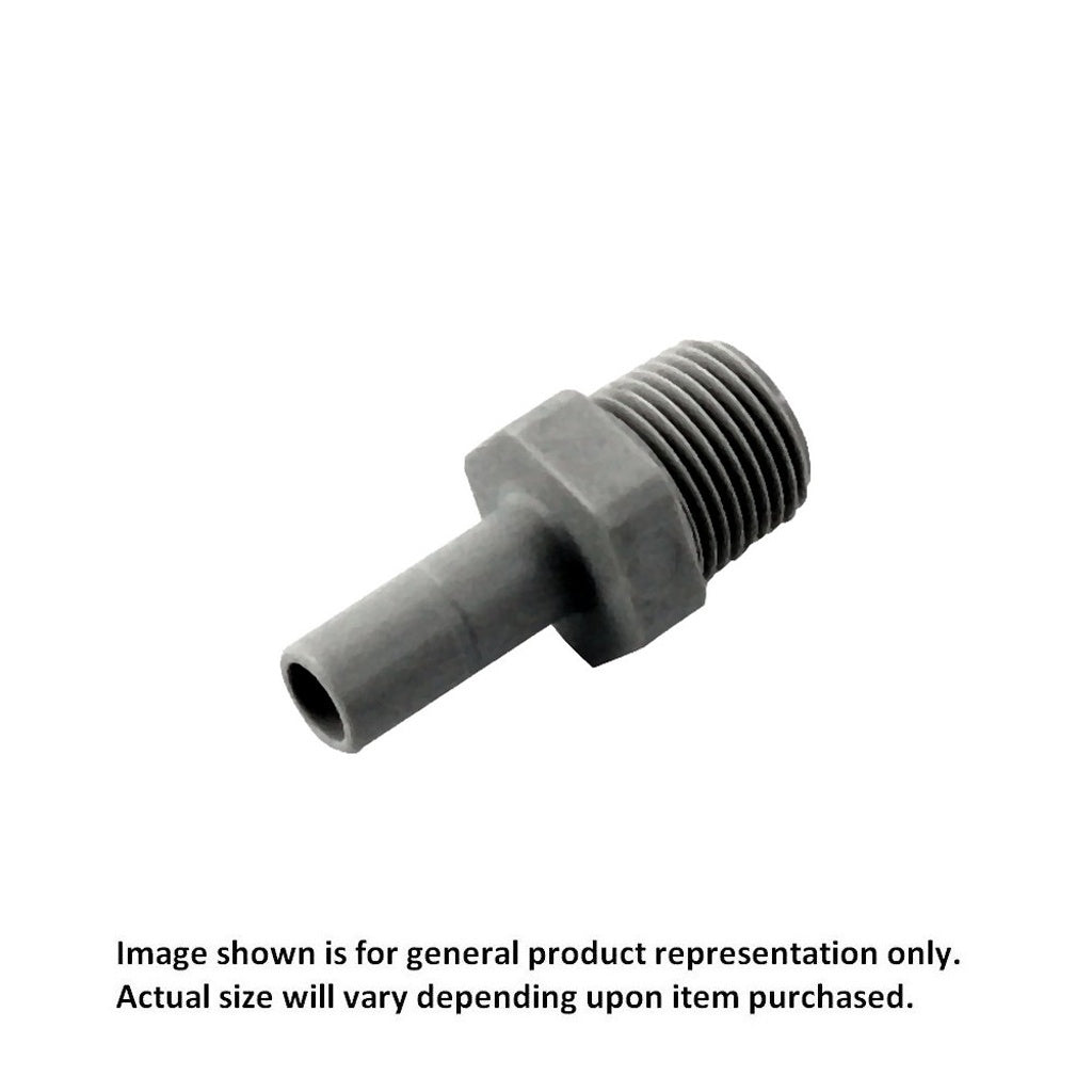 DMfit Push-In Adapter, 1/4" Male Pipe Thread x 1/4" Stem