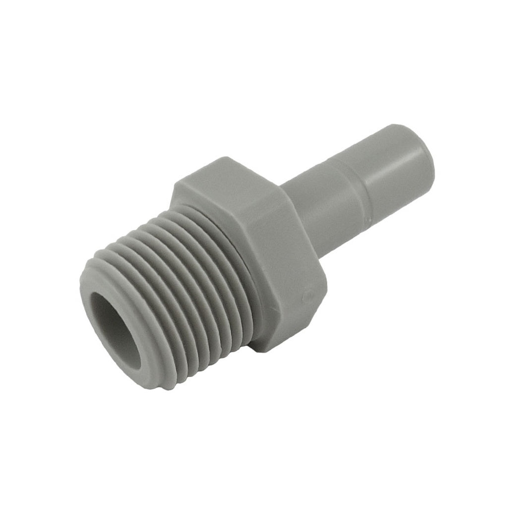 DMfit Push-In Adapter, 3/8" Male Pipe Thread x 3/8" Stem