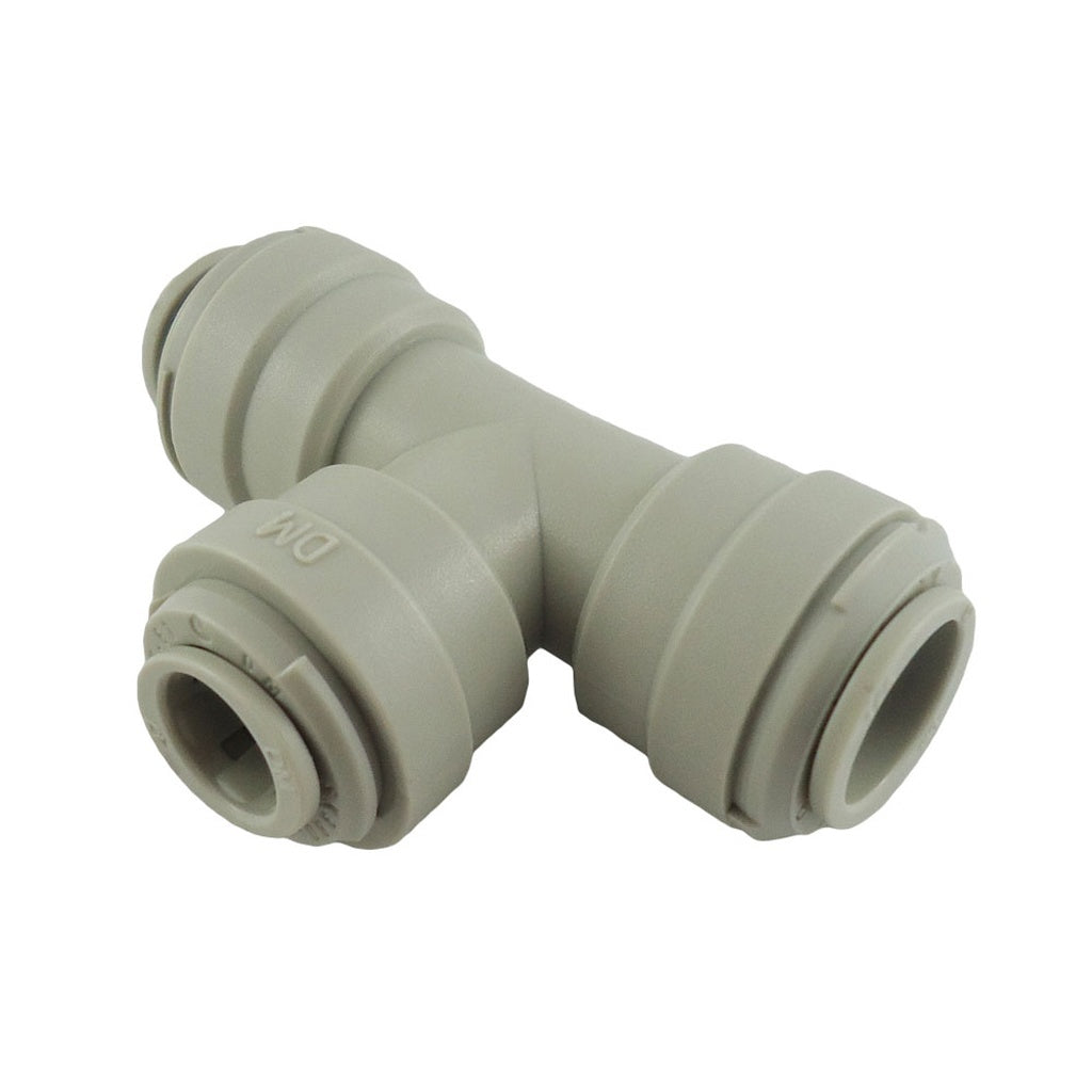 DMfit Push-In Tee, 1/2" OD x 1/2" OD x 3/8" OD