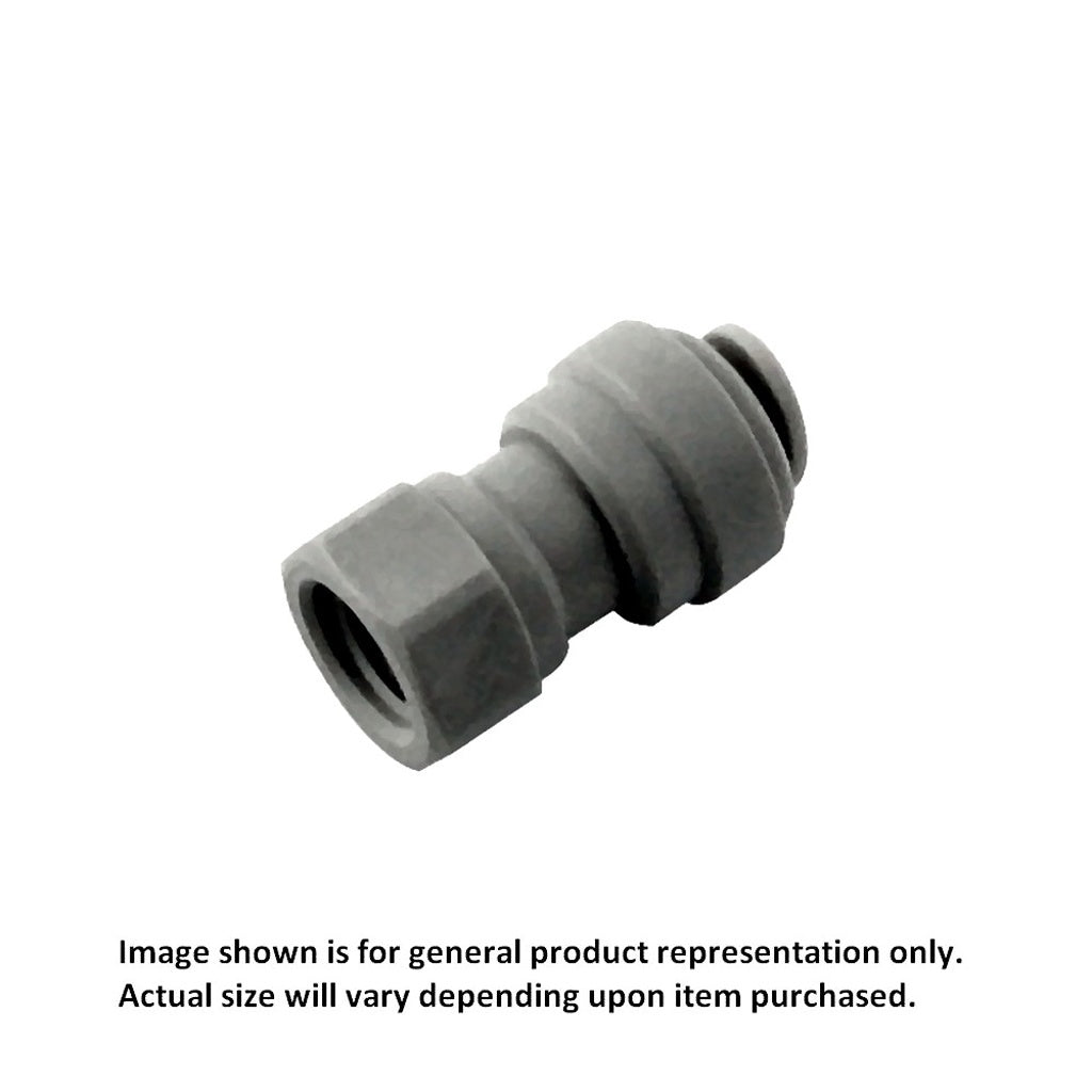 DMfit Push-In Adapter, 1/4" Female Flare x 1/4" OD