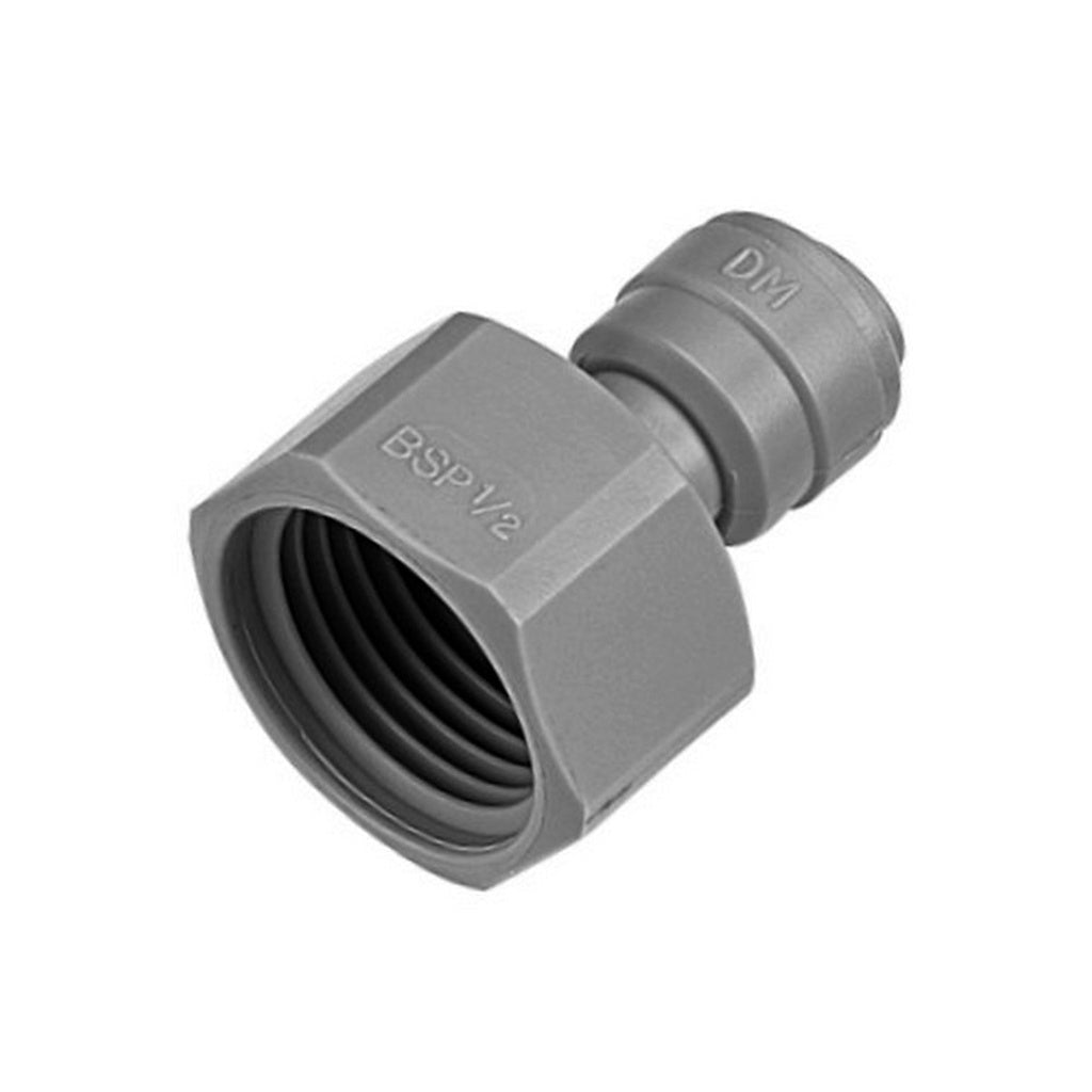 DMfit Push-In Adapter, 1/2" FBSP x 3/8" OD