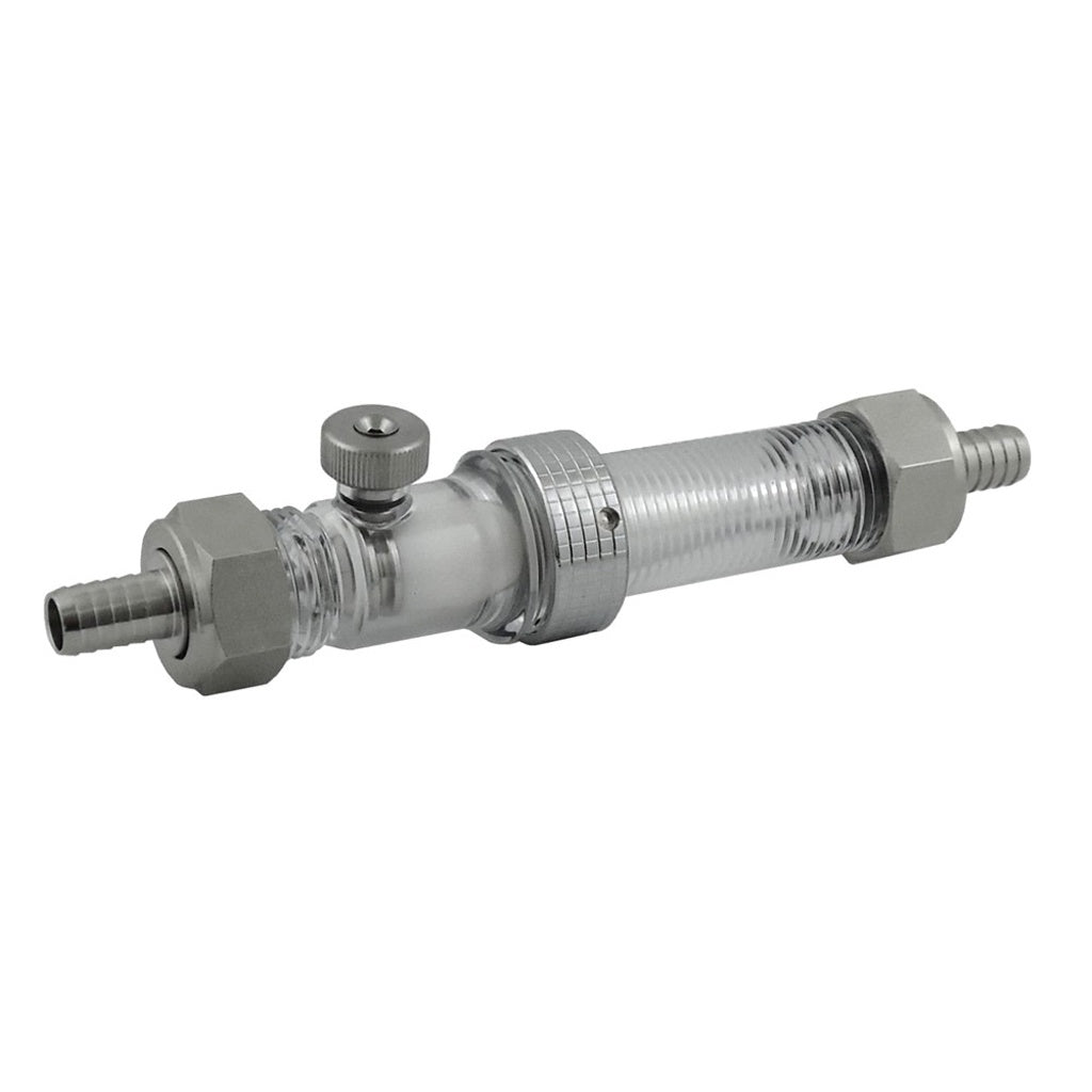 In-Line Flow Control with Hex Key 3/8" B Stainless Steel