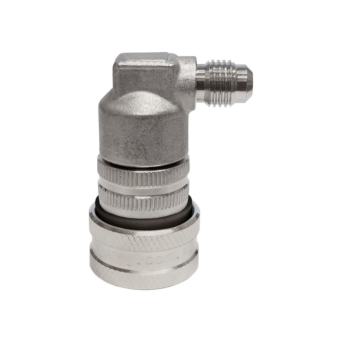 Stainless Steel Ball-Lock Disconnect, 90°, 1/4" MFL (Liquid)
