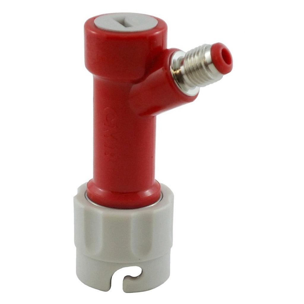 CMBecker Disconnect, Tall Pin-Lock, 1/4" Male Flare, Gas, Gray