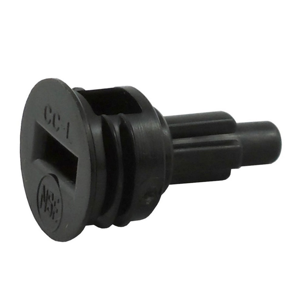 CMBecker Post Cap Plug, Short Pin-Lock, Liquid, Black