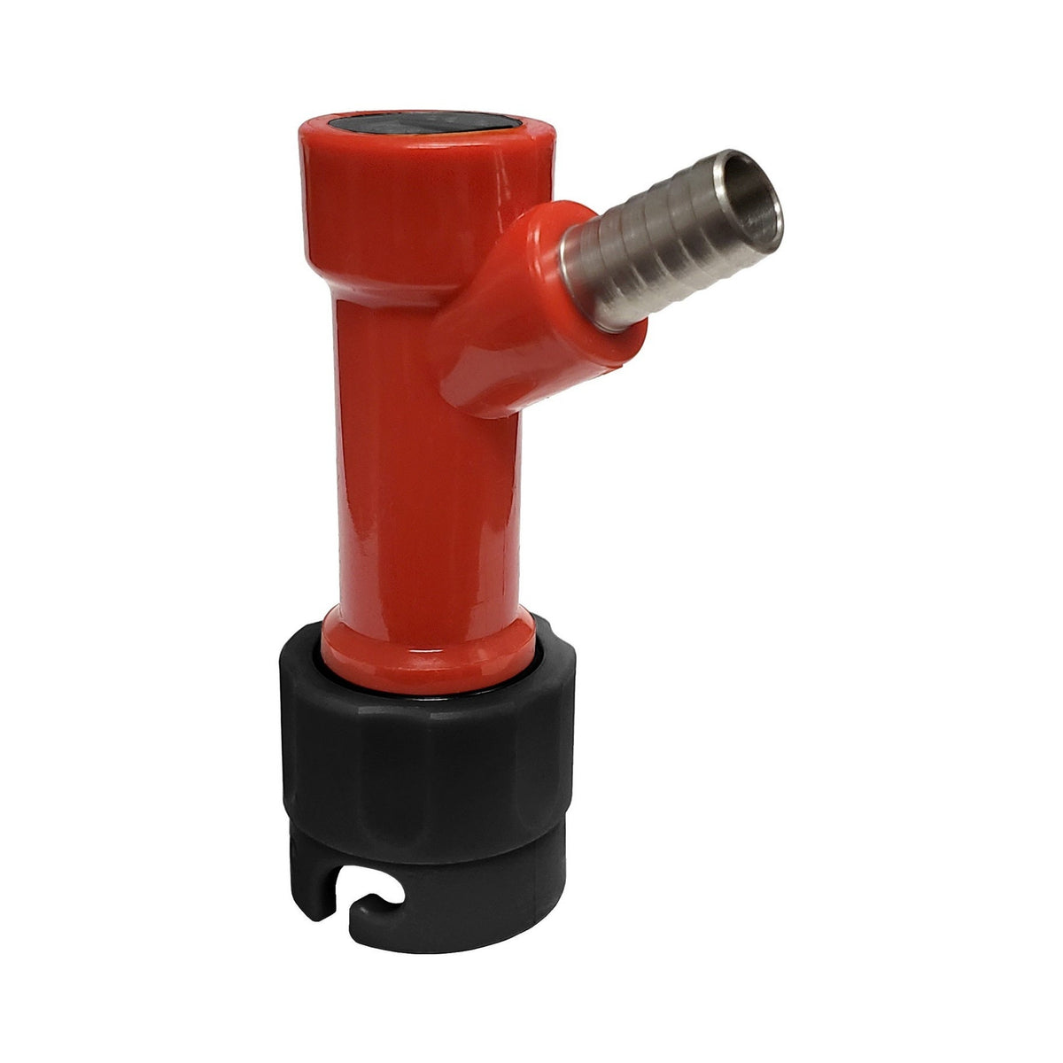 CMBecker Disconnect, Tall Pin-Lock, 3/8" Barb, Liquid, Black