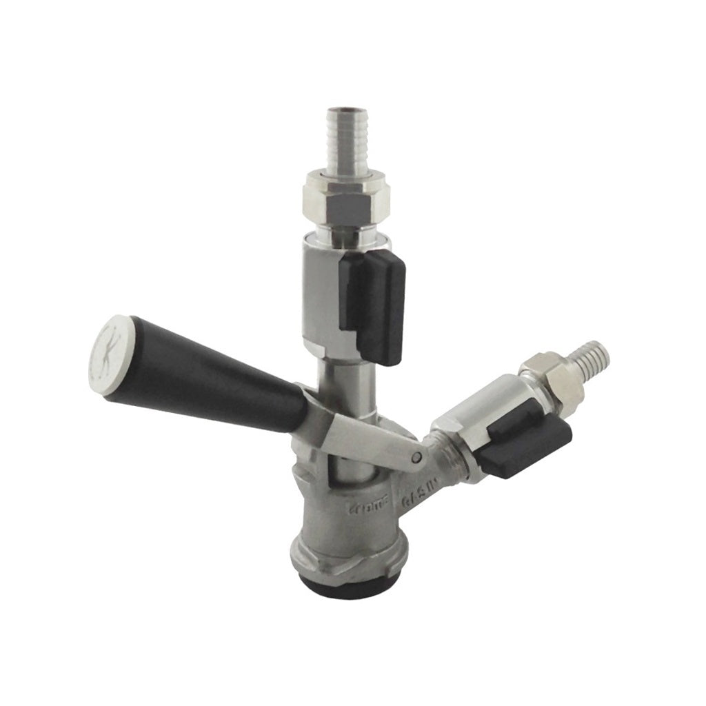 Manual Keg Wash/Fill Coupler American Sanke 304 Stainless Steel