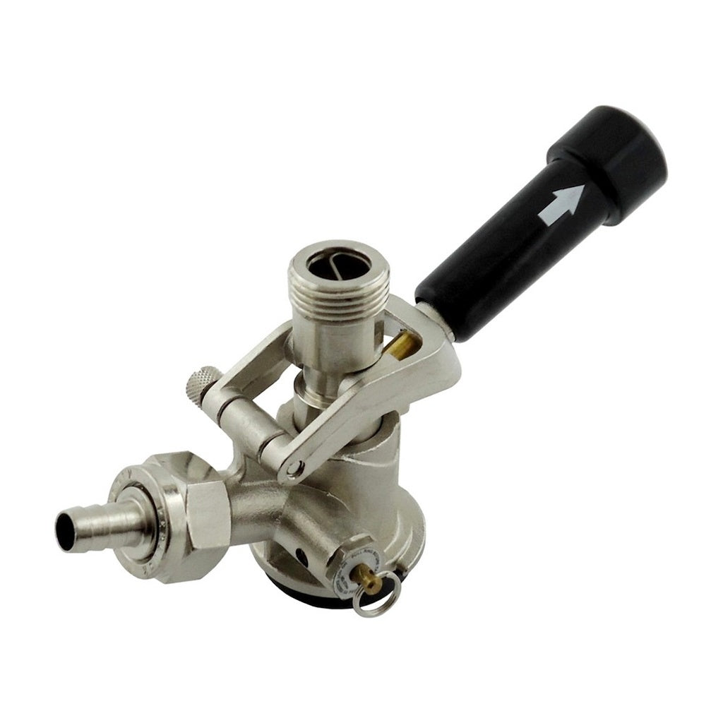 Perlick Keg Coupler with 360° Rotating Probe, American Sankey, Nickle Plated Brass Body