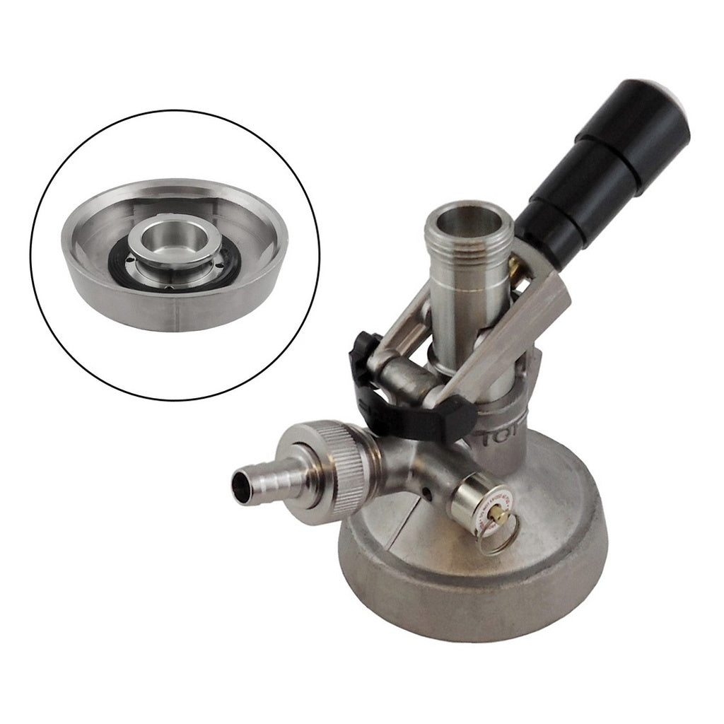 TOF Keg Coupler, G System (Watneys, Anchor, Fuller's), Stainless Steel