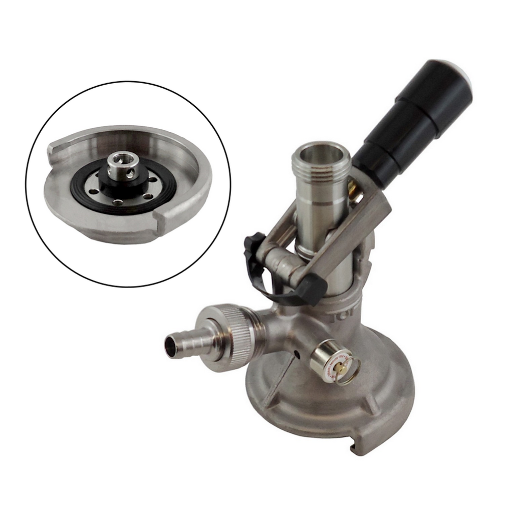 TOF Keg Coupler, M System (Veltins, Schneider, Aventinus), Stainless Steel