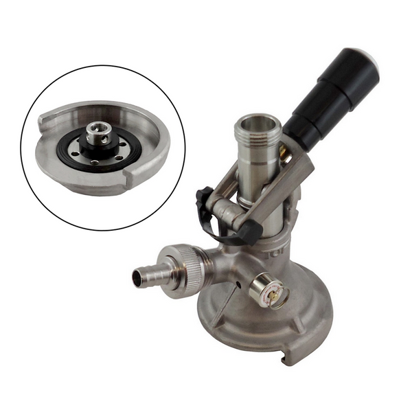 TOF Keg Coupler, M System (Veltins, Schneider, Aventinus), Stainless Steel