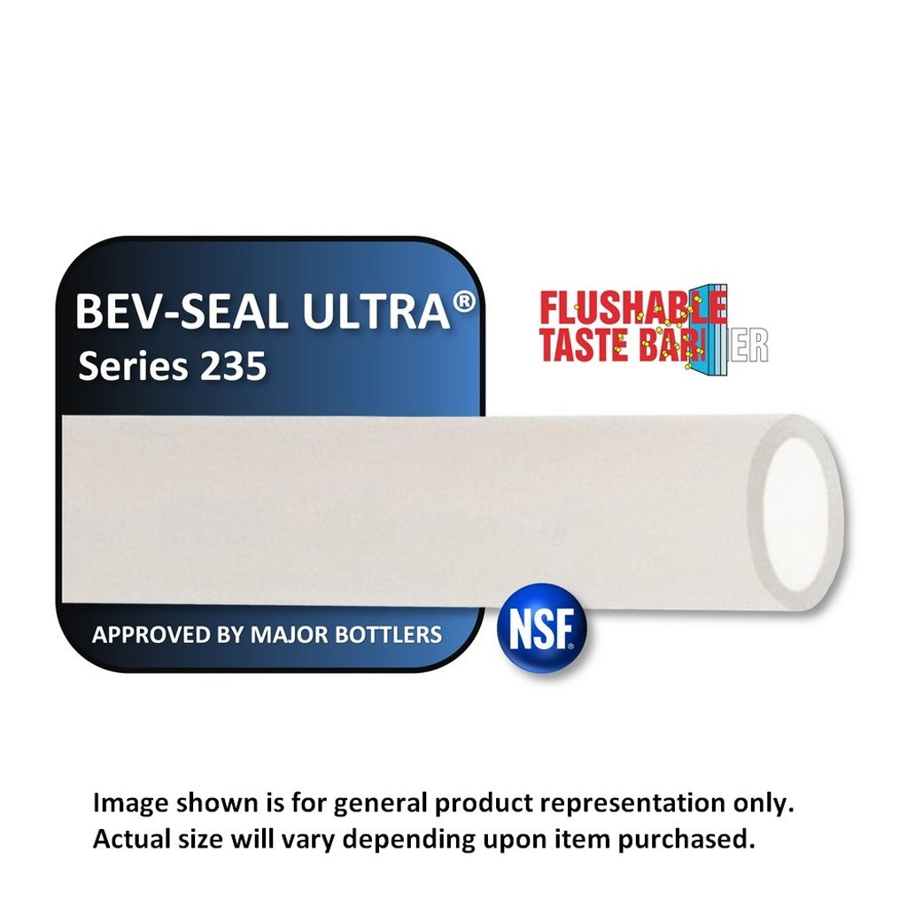 Bev-Seal Ultra Series 235 Barrier Tubing, Translucent White, 3/16" ID x 5/16" OD, 1000 ft