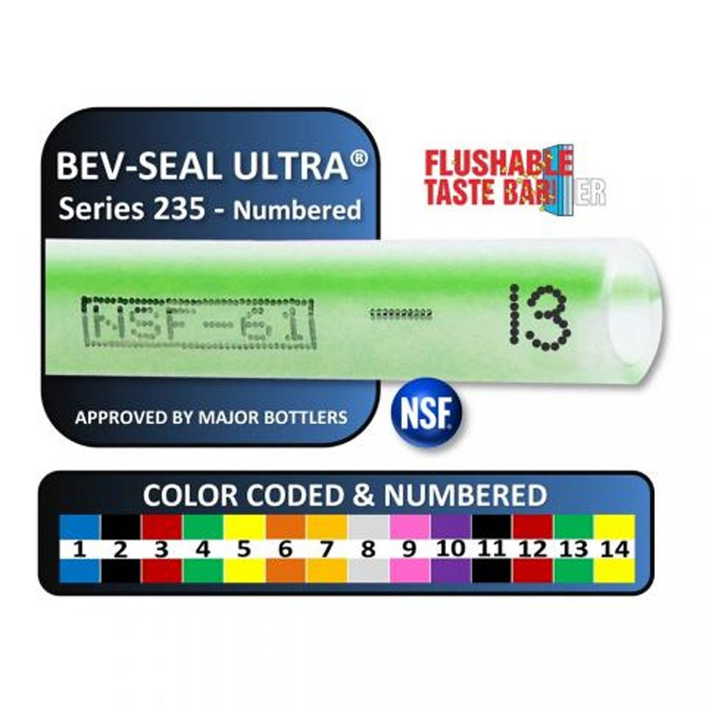 Bev-Seal Ultra Series 235 Barrier Tubing #13, Red, 3/8" ID x 1/2" OD, 500 ft