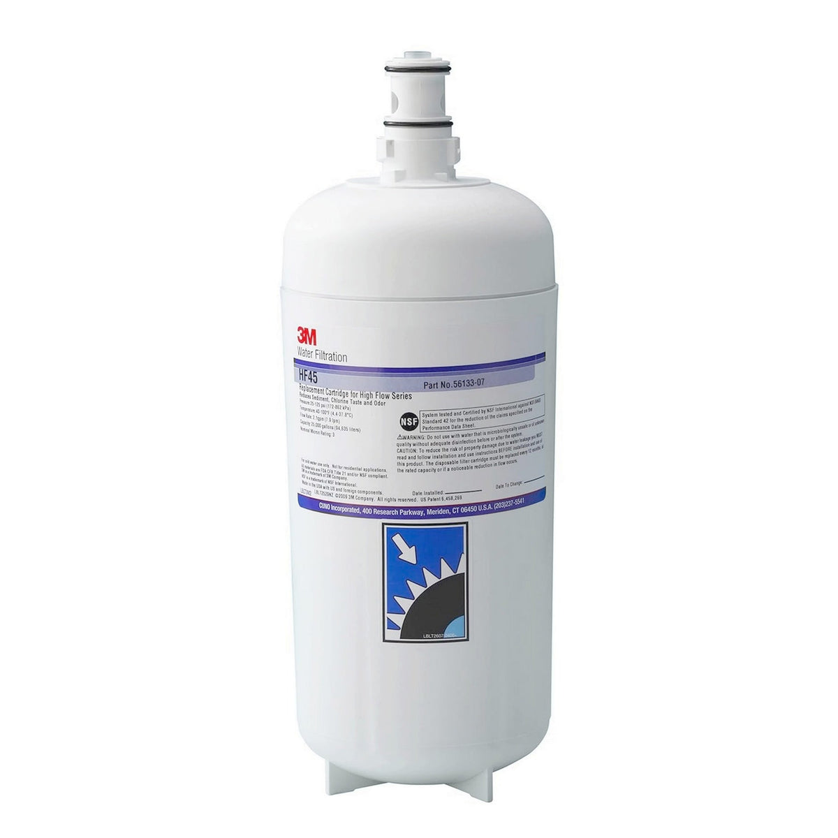 3M HF45 High Flow Series Water Filter Cartridge for Cold Beverages