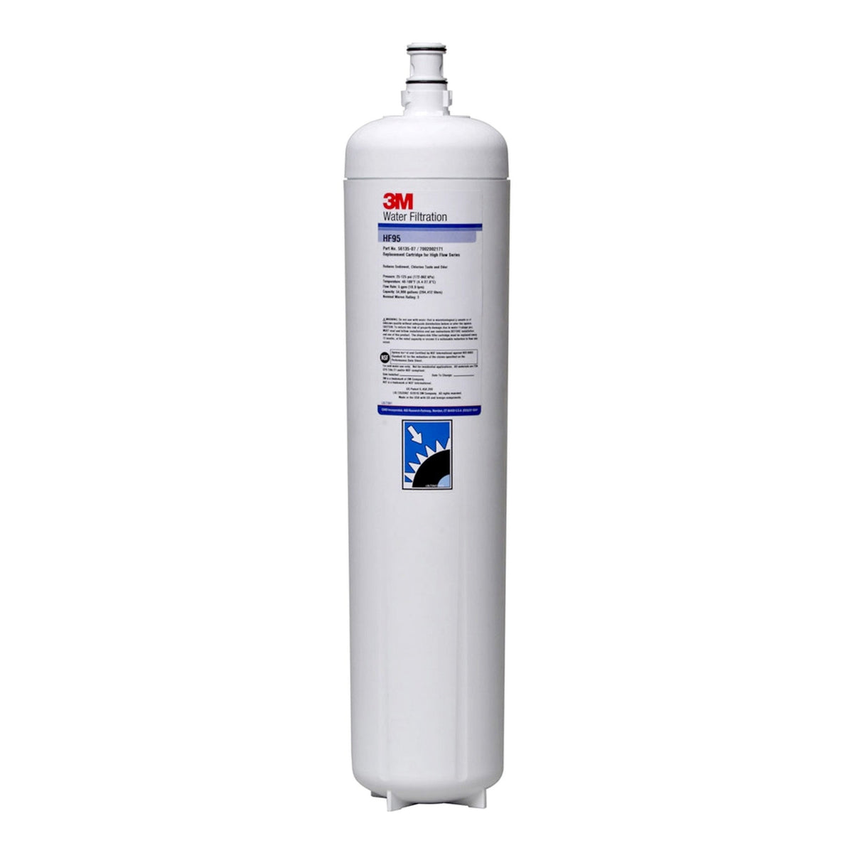 3M HF95 High Flow Series Water Filter Cartridge for Cold Beverages