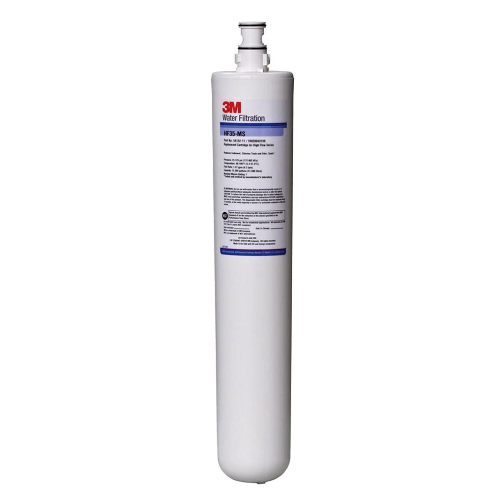 3M HF35-MS High Flow Series Water Filter Cartridge with Scale Inhibitor, For Coffee and Tea Applications