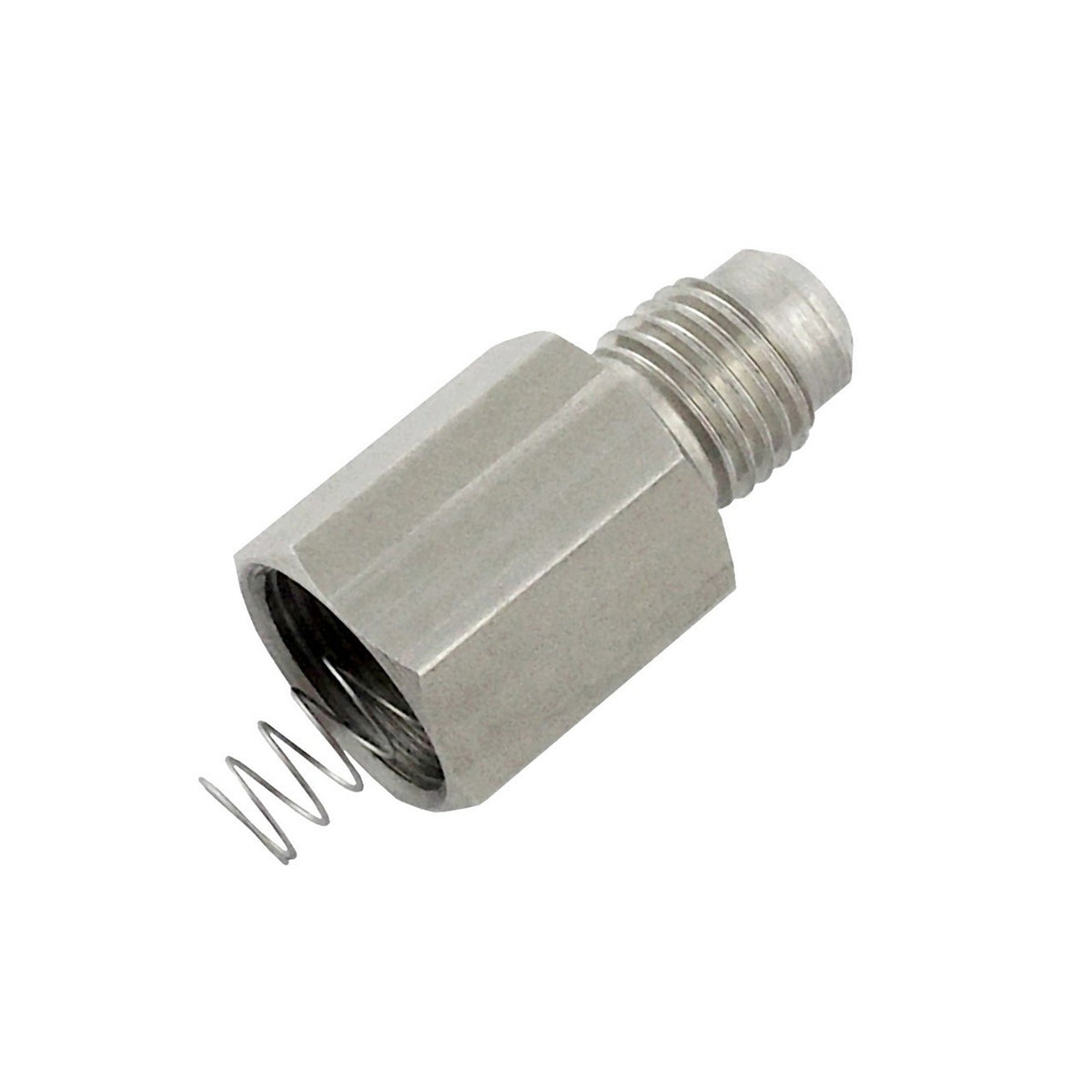 Single Check Valve, 1/4" Male Flare > Universal Female Pipe Thread Gas Inlet