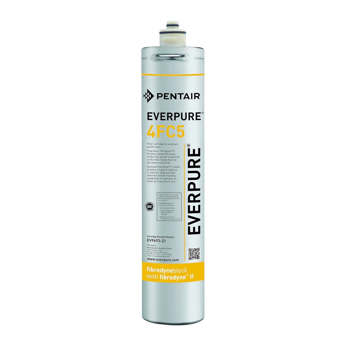 Everpure EV9693-27 4FC5 Water Filter Cartridge, 5 Micron, 2.5 GPM