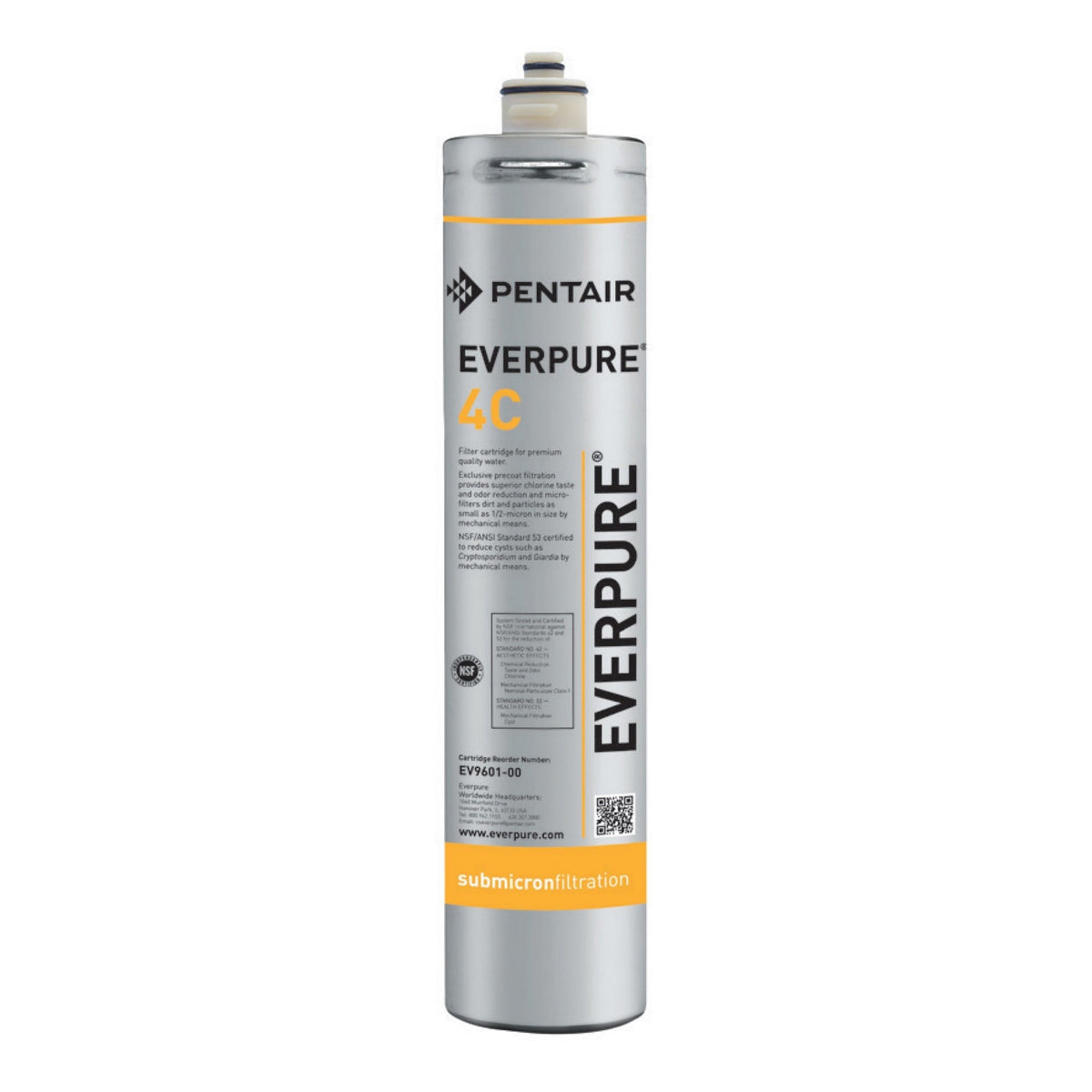 Everpure EV9601-00 4C Water Filter Cartridge, 0.5 Micron, 0.5 GPM