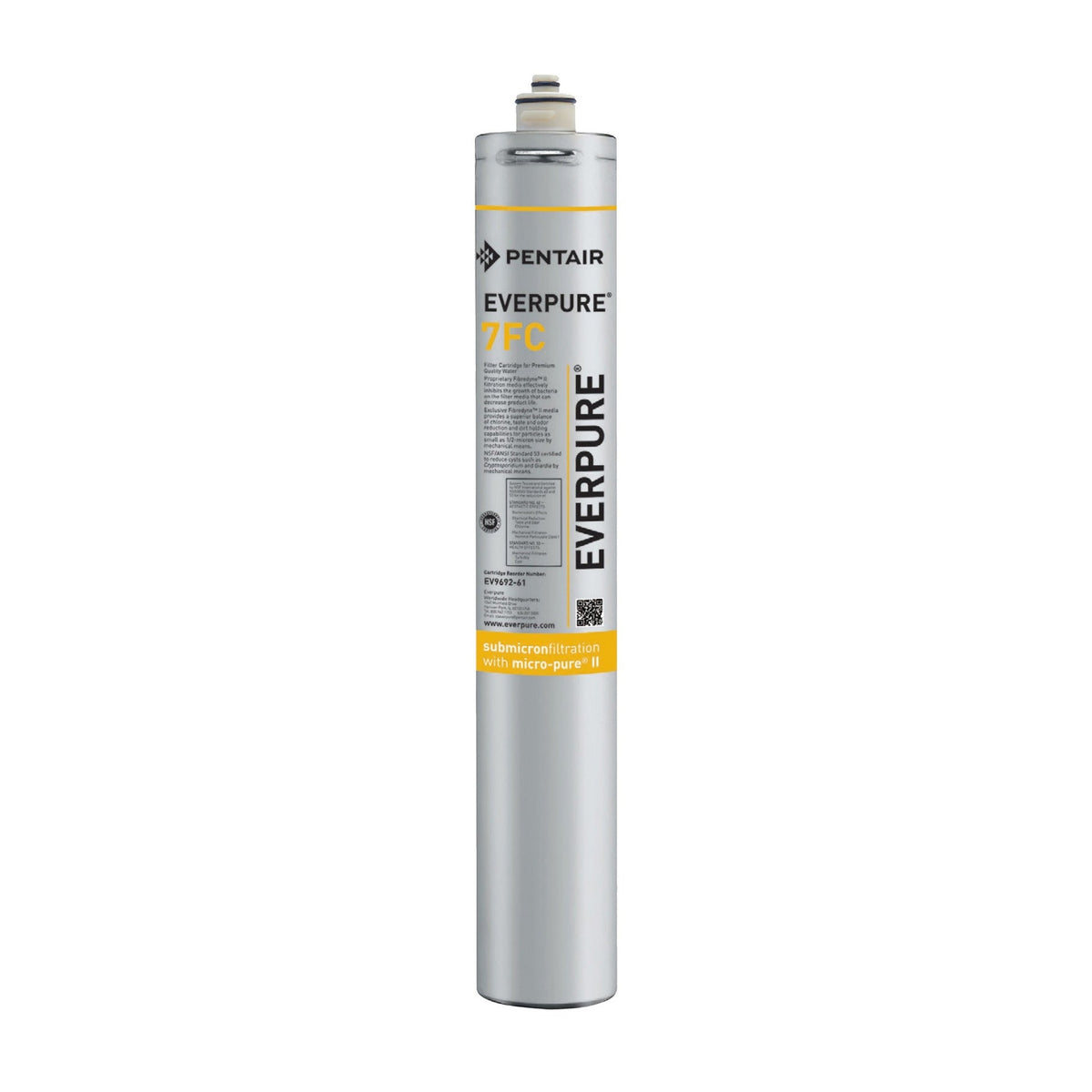 Everpure EV9692-67 7FC Water Filter Cartridge, 0.5 Micron, 2.5 GPM