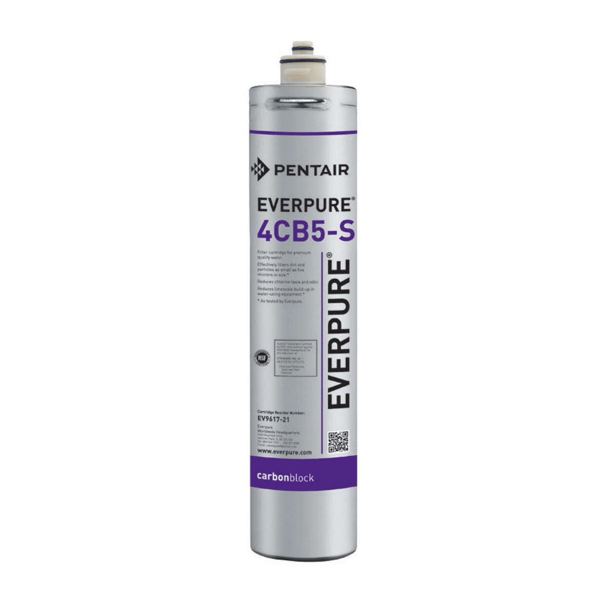 Everpure EV9617-26 4CB5-S Water Filter Cartridge, 5 Micron, 1.67 GPM