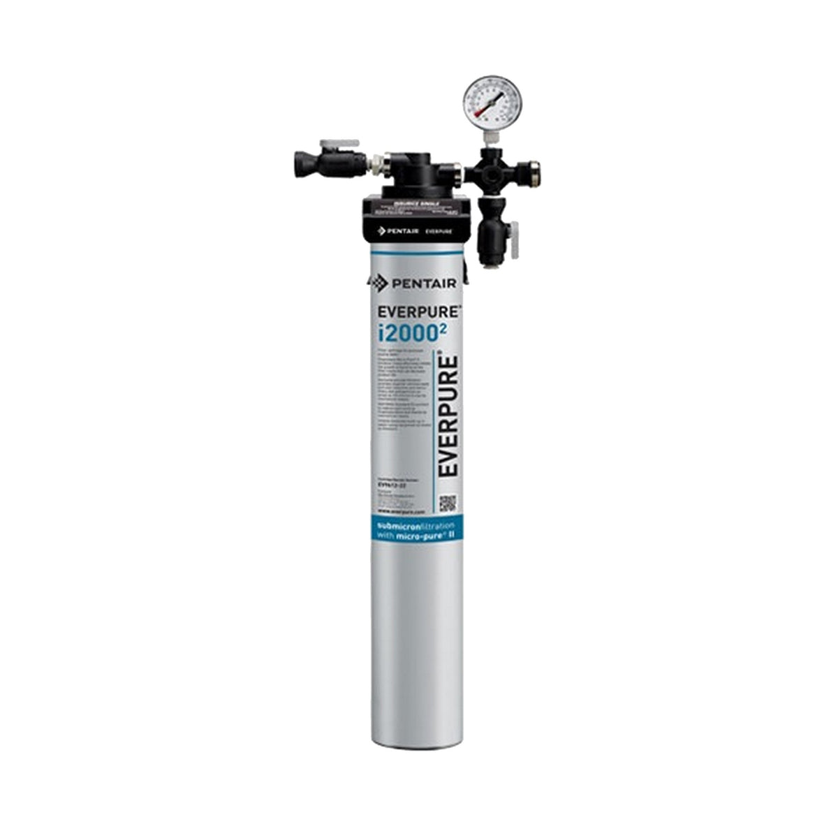 Everpure EV9324-01 Insurice Single i20002 Water Filtration System, 0.5 Micron, 1.67 GPM