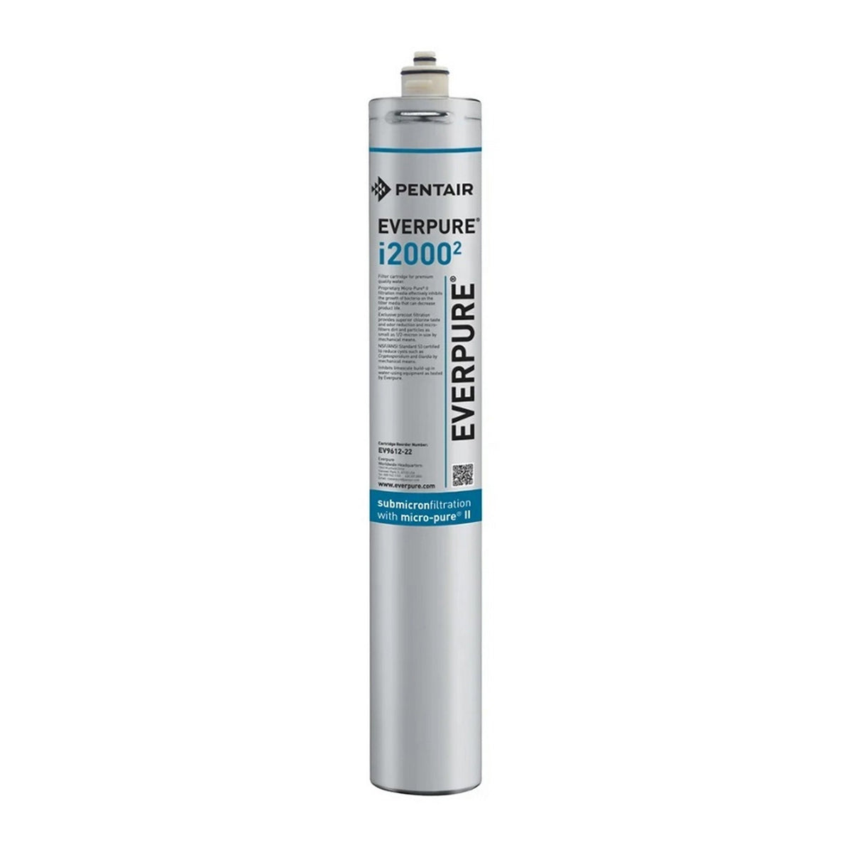 Everpure EV9612-27 i20002 Water Filter Cartridge, 0.5 Micron, 1.67 GPM